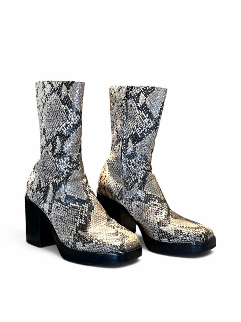 RARE Balenciaga SS17 Demna Runway Snakeskin Platform Boots EU 41